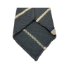 DRAKE’S LONDON cravatta uomo sfoderata righe grigio/beige/bluette cm 147x8 MADE IN ENGLAND