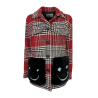 FRONT STREET 8 red/black check women's jacket FW104 MADE IN ITALY