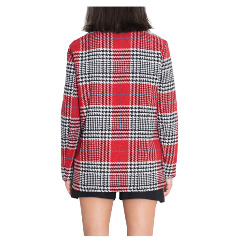 FRONT STREET 8 red/black check women's jacket FW104 MADE IN ITALY