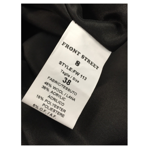 FRONT STREET 8 blue/yellow check coat lined FW113 MADE IN ITALY