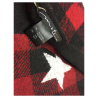 MATI scarf made on a black/red check frame art MICHIGAN 78% polyester 22% wool MADE IN ITALY