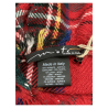 MATI sciarpa foulard grande quadri scozzese rosso art CHANKA 80% acrilico 10% lana 5% viscosa 5% alpaca MADE IN ITALY
