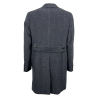 FABIO BALDAN men's blue melange coat 221202NA2030 MADE IN ITALY