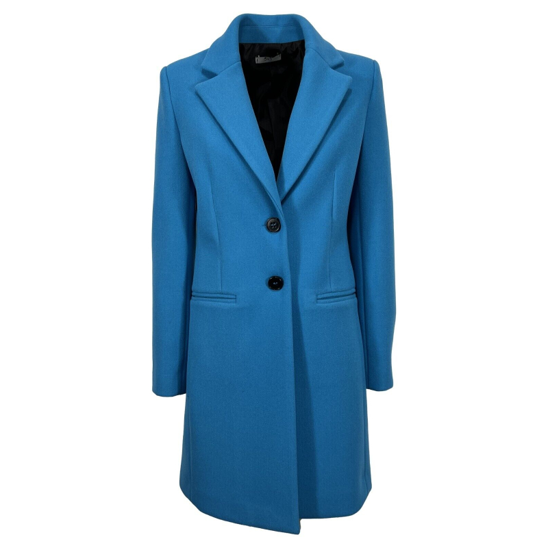 OPTIONS LIGHT BLUE woman coat art 773 100% polyester MADE IN ITALY