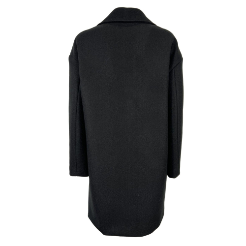 OPTIONS women's black egg coat art 774 100% polyester MADE IN ITALY