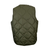 MADSON by BottegaChilometriZero gilet uomo trapuntato double-face stampa blu denim/unito militare DU22726 FANTASIA MADE IN ITALY