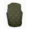 MADSON by BottegaChilometriZero gilet trapuntato double-face cervi verde/unito militare DU22726 MADE IN ITALY