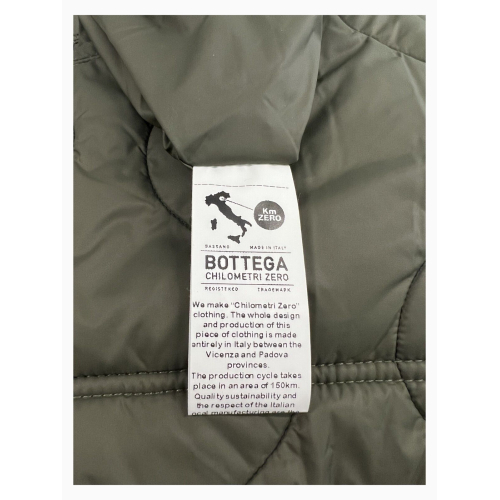 MADSON by BottegaChilometriZero gilet trapuntato double-face cervi verde/unito militare DU22726 MADE IN ITALY