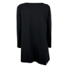 TADASHI women's black flared blouse with Milano stitch TAI234084 MADE IN ITALY