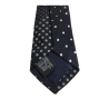 DRAKE'S LONDON nero tie lined patchwork polka dots 147x7 cm MADE IN ENGLAND