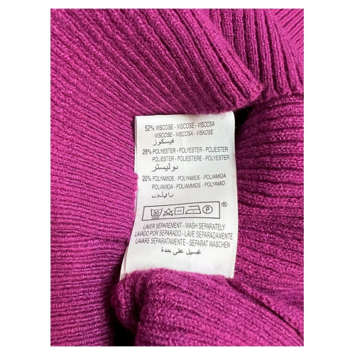 LA FEE MARABOUTEE maglia donna a costine collo alto FB-PU-COCOT MADE IN ITALY