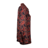 LA FEE MARABOUTEE camicia donna fantasia cashmere rosso/blu FE-CH-PEPA-O 100% viscosa MADE IN ITALY