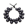 BallsMania necklace made with nickel free big metal colored resin spheres C207/M