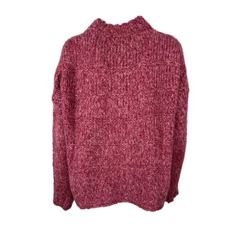 LA FEE MARABOUTEE maglia donna girocollo melange FE-PU-RALICE   MADE IN ITALY