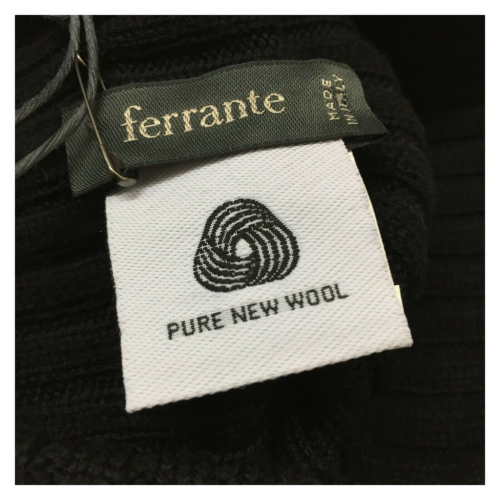 FERRANTE ribbed man hat art U37100 100% wool MADE IN ITALY
