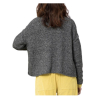 NEIRAMI women's cardigan with 2 melange gray buttons K217RW KNIT MADE IN ITALY
