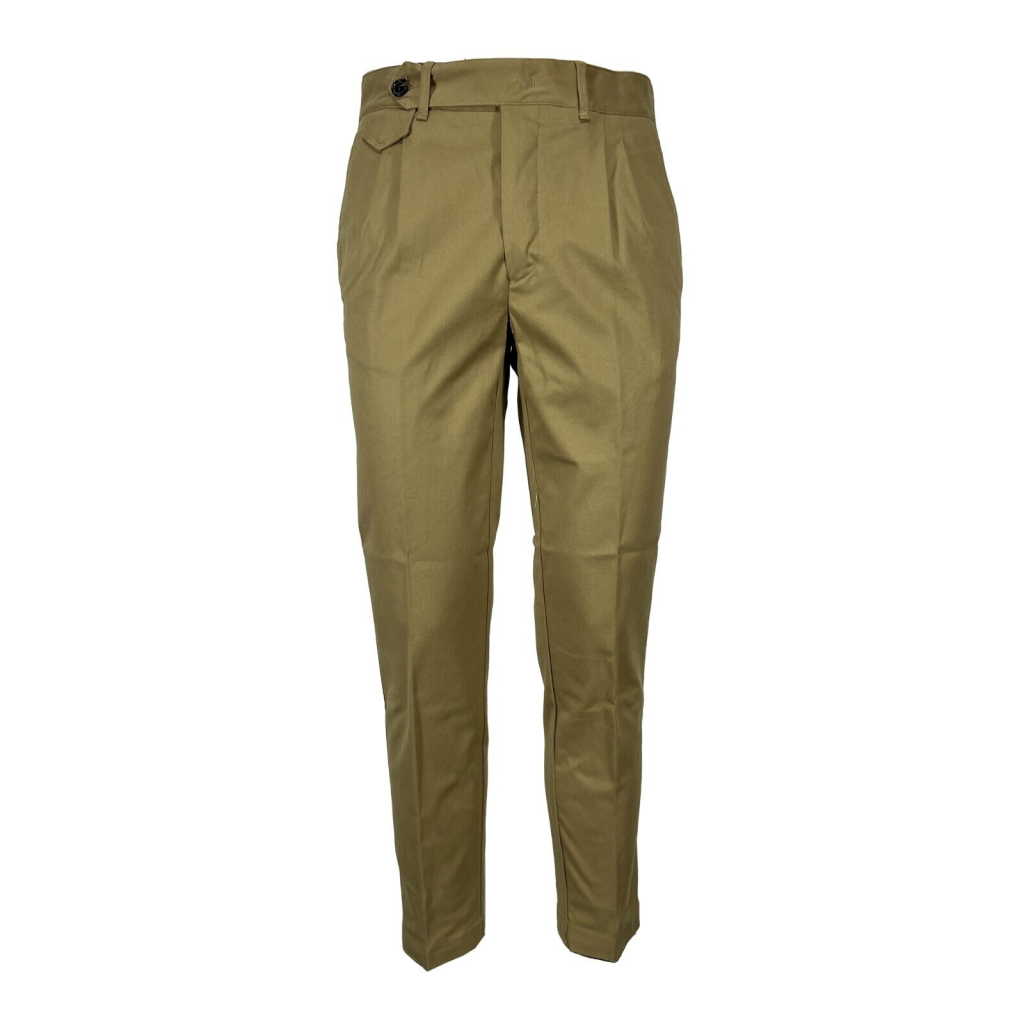 WHITE SAND beige man trousers WSU02 173 LUKE 98% cotton 2% elastane MADE IN ITALY