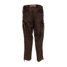 WHITE SAND comfortable dark brown men's trousers treated used WSU69 05-DT 97% cotton 3% elastane MADE IN ITALY