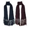 HUMILITY women's scarf braids and fringes HE-AT-SORBI MADE IN ITALY