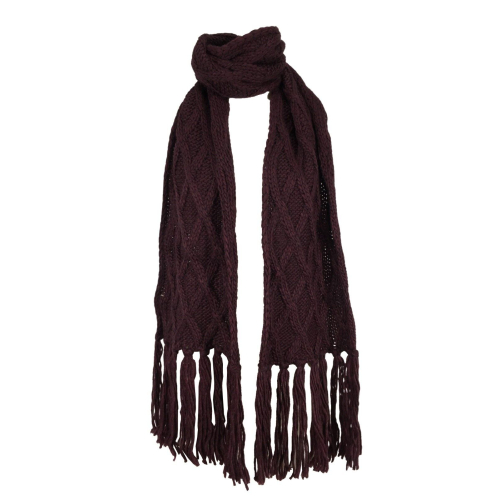 HUMILITY women's scarf braids and fringes HE-AT-SORBI MADE IN ITALY