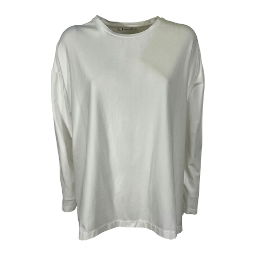 TREBARRABI woman t-shirt with slits winter cotton TIMO JCO MADE IN ITALY