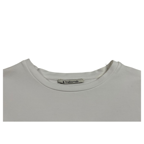 TREBARRABI woman t-shirt with slits winter cotton TIMO JCO MADE IN ITALY