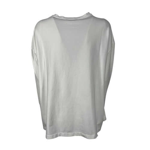TREBARRABI woman t-shirt with slits winter cotton TIMO JCO MADE IN ITALY