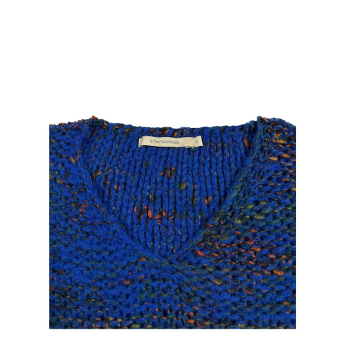 LA FEE MARABOUTEE women's multicolor boucle wool sweater FE-PU-CLONE MADE IN ITALY