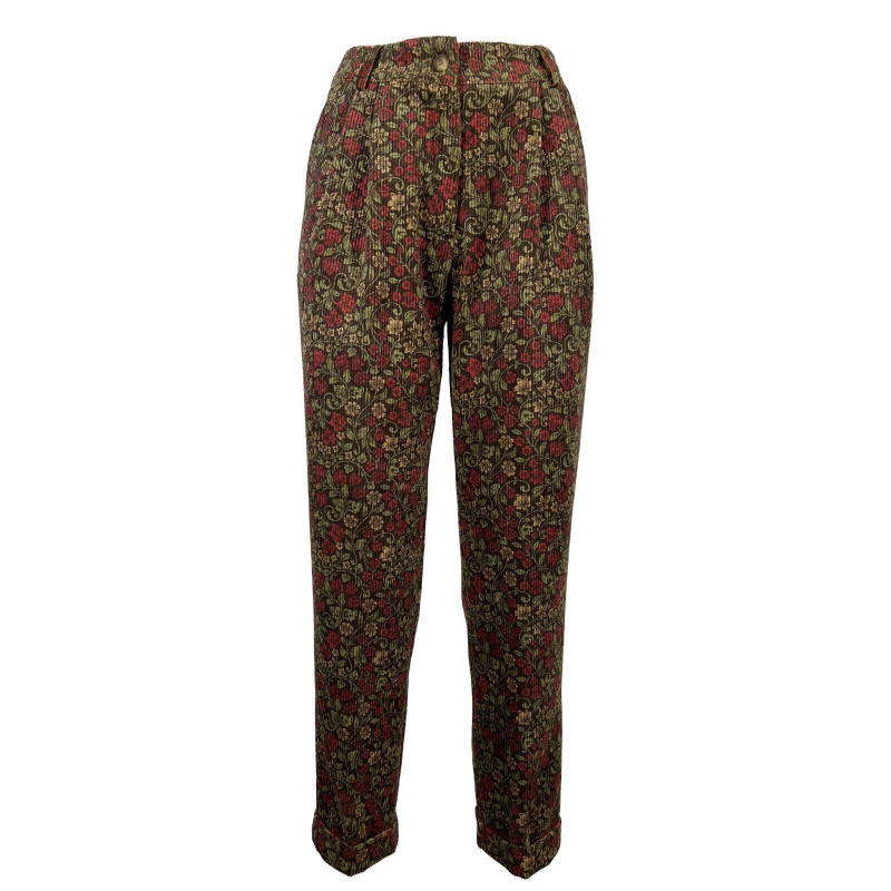 JUSTMINE women's brown corduroy trousers F1119965 PANT PINCES MADE IN ITALY