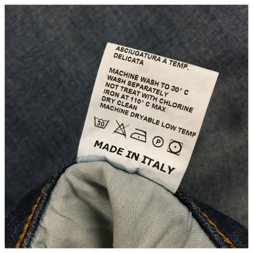 7.24 jeans donna trombetta denim chiaro ELLI GREY MADE IN ITALY