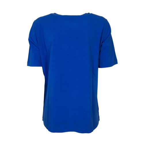 PERSONA by Marina Rinaldi t-shirt donna azzurra 21.1971182 VALIDO 92% cotone 8% elastan