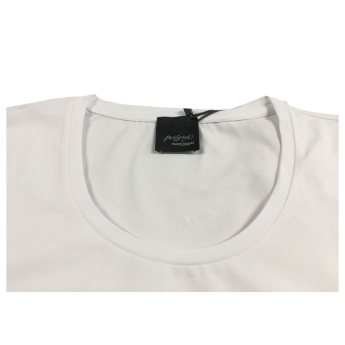 PERSONA by marina Rinaldi t-shirt donna bianca 21.1972012 VALZER 92% cotone 8% elastan