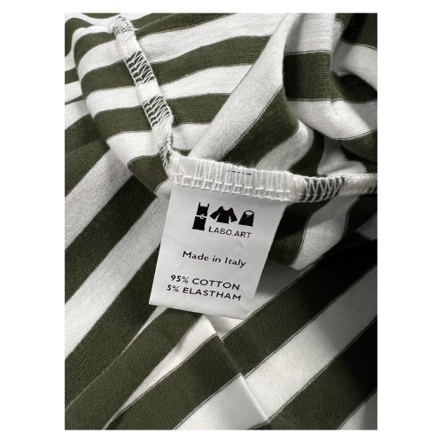 LABO.ART t-shirt donna a scatola over righe FARA JERSEY RIGATO 95% cotone 5% elastan