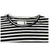 LABO.ART women's white/black striped crew neck t-shirt ATA JERSEY STRIPED MADE IN ITALY
