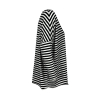 LABO.ART women's white/black striped crew neck t-shirt ATA JERSEY STRIPED MADE IN ITALY