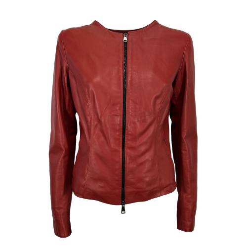 SOMETHING SPECIAL COLLECTION red women's jacket model GUCCI NAPPA 100% leather MADE IN ITALY