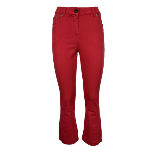 SEMICOUTURE jeans donna cotone rosso CNTY15 MADE IN ITALY
