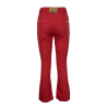 SEMICOUTURE red cotton woman jeans CNTY15 MADE IN ITALY