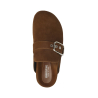 SEMICOUTURE woman closed slipper in burnt suede Y3SZ10 REGINA 100% leather MADE IN ITALY