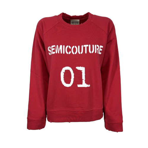 SEMICOUTURE women's brushed sweatshirt CNTP02 SWEATSHIRT 100% cotton