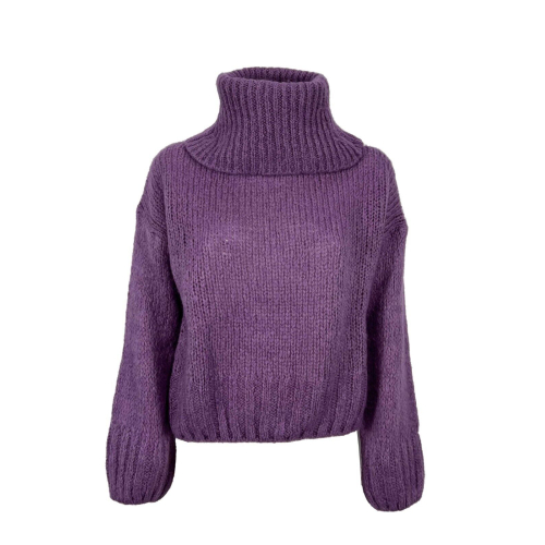 OPEN LAB women's wool turtleneck sweater CAMILLA MADE IN ITALY