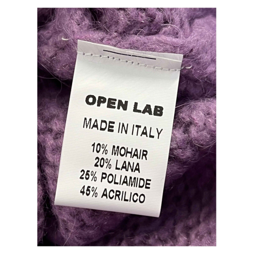 OPEN LAB maglia donna lana collo alto CAMILLA MADE IN ITALY