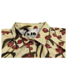 4.10 by BottegaChilometriZero women's shirt with yellow/green/burgundy branch pattern DD22605 MADE IN ITALY