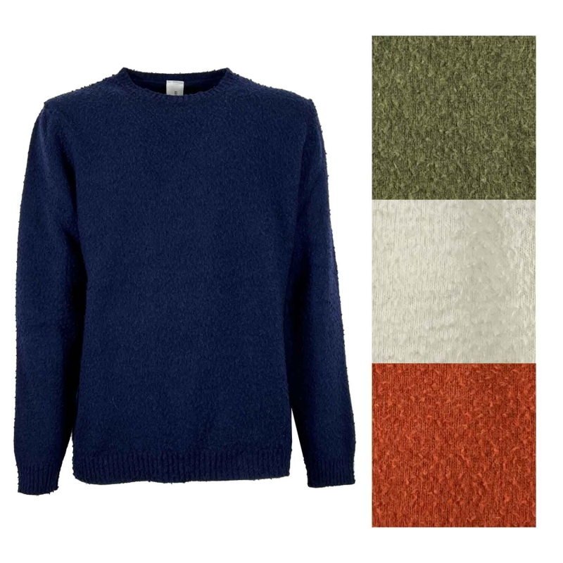 BONARD TRICOT man casentino effect sweater 80% wool 20% polyamide MADE IN ITALY