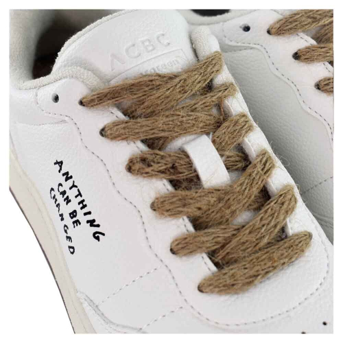 ACBC sneakers uomo EVERGREEN WHITE & BLACK materiali sostenibili e 100% animal free