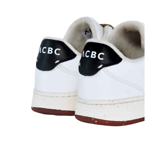 ACBC men's sneakers EVERGREEN WHITE & BLACK sustainable materials and 100% animal free