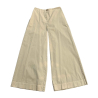 NEIRAMI women's beige palazzo trousers P543N0-N/S2 97% cotton 3% elastane MADE IN ITALY