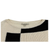 HUMILITY 1949 ecru/black/mud women's sweater HD-PU-RYZO MADE IN ITALY