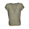HUMILITY 1949 women's ecru/denim striped sweater HD-PU-RAMSES MADE IN ITALY