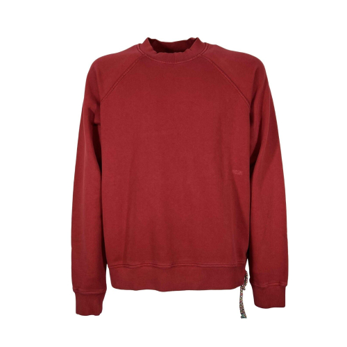 MADSON by BottegaChilometriZero men's brushed sweatshirt DU22755 100% recycled cotton MADE IN ITALY